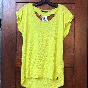 NWT ladies long tee bright color cute back